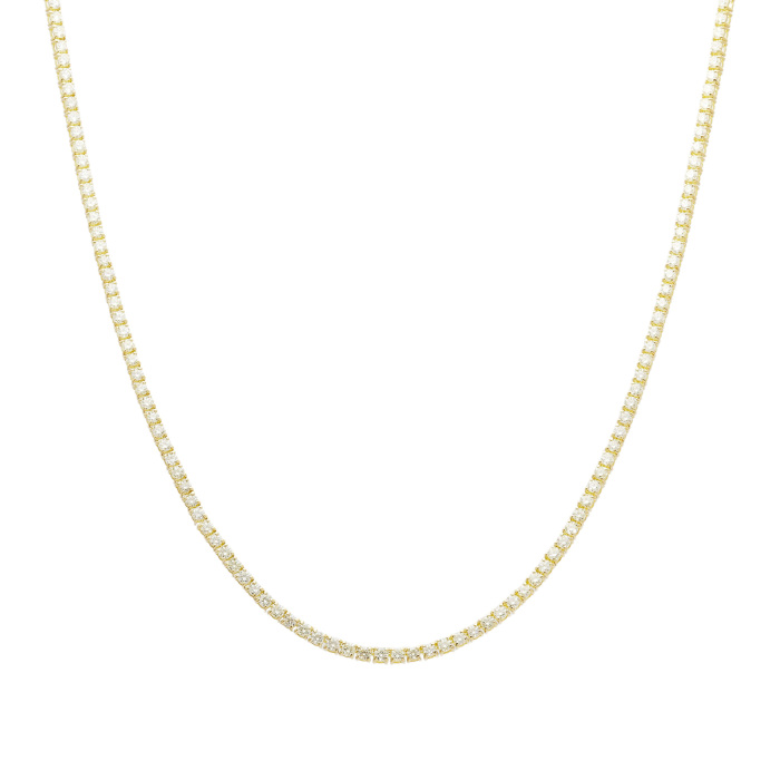 テニスネックレス　ハイモデル　限定品　オシャレ ｵｰﾀﾞｰ品】Sparkle Tennis Necklace M 20.03ct/70cm – YON (ヨン