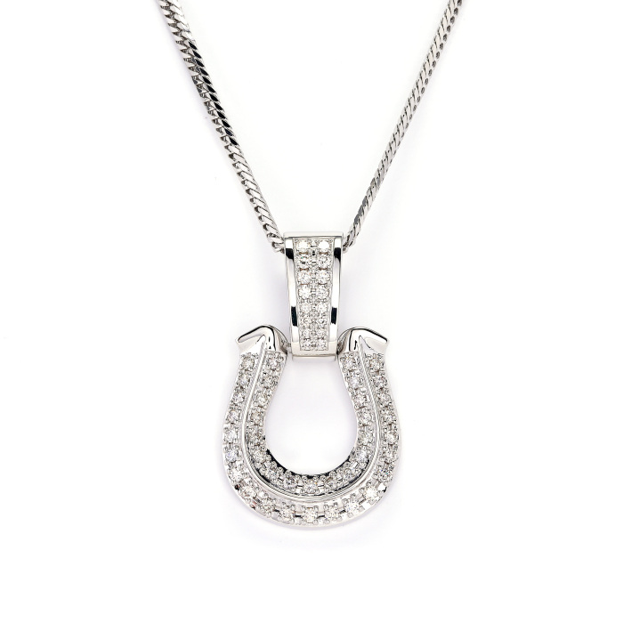 Ptダイヤネックレス ダイヤモンド ネックレス 0.71ct K VVS1 クッションカット 0.107ct