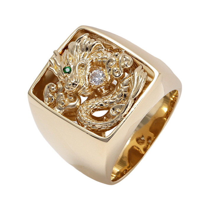 K18イエローゴールド ダイヤモンド ガーネット リング J387055 | ユキ