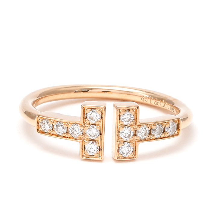 中古] ティファニー ティファニー T ダイヤモンド ワイヤー リング