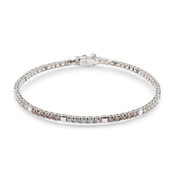 K18 ダイヤモンド ブレスレット K18ホワイトゴールド ダイヤモンド ブレスレット J387488 | ユキザキ