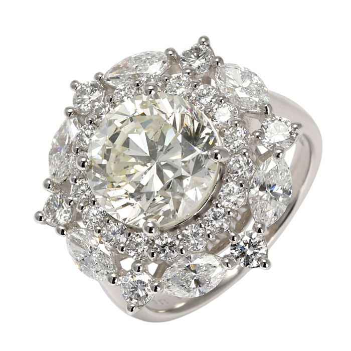 プラチナ900 ダイヤモンド リング J390732 | ユキザキセレクトジュエリー