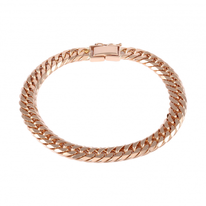 K18ピンクゴールド 喜平 ブレスレット ダブル6面 約20cm 約40.93g