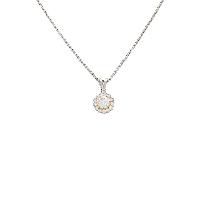 ダイヤモンドネックレス　プラチナ プラチナ900 K18イエローゴールド プラチナ850 ダイヤモンド