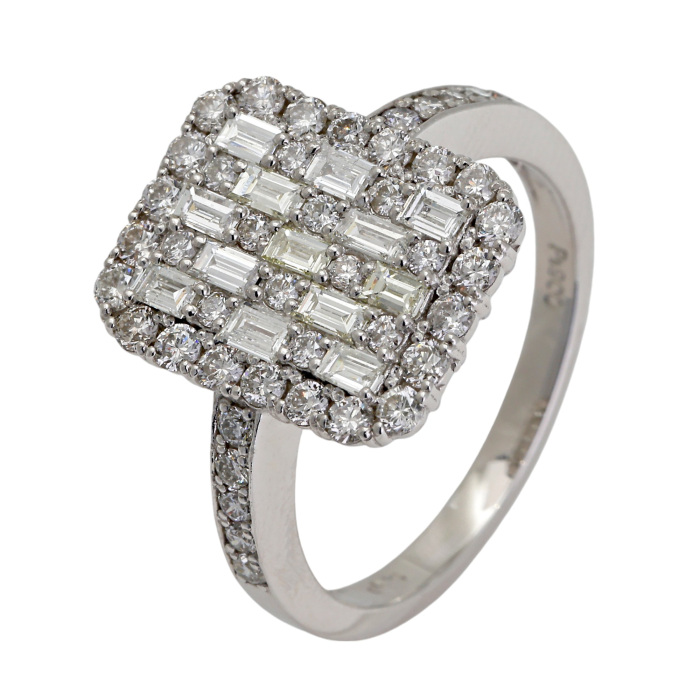 プラチナ900 ダイヤモンド リング J393286 | ユキザキセレクトジュエリー