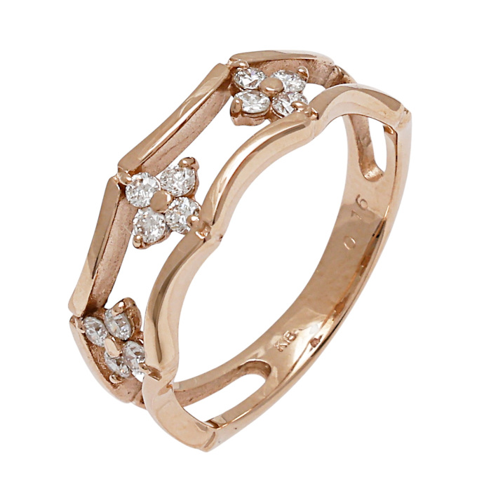 K18ピンクゴールド ダイヤモンド リング J396901 | ユキザキセレクト