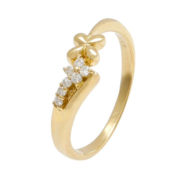 K18イエローゴールド ダイヤモンド リング J398659 | ユキザキセレクト