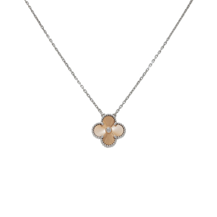 ★質感炸裂！ヴァンクリーフ&アーペル　ヴィンテージアルハンブラネックレス ヴィンテージ アルハンブラ ネックレス[VCARP4KL00] Vintage Alhambra