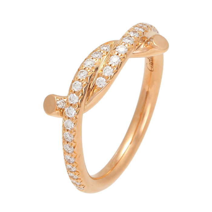 中古] カルティエ アントルラセ J404940 リング J404940