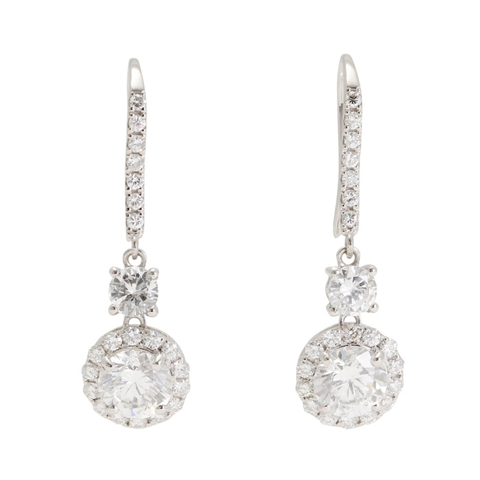 PT900 ダイヤモンド ピアス J405021 | ユキザキセレクトジュエリー