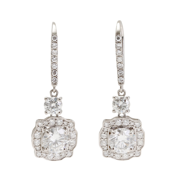 PT900 ダイヤモンド ピアス J405022 | ユキザキセレクトジュエリー