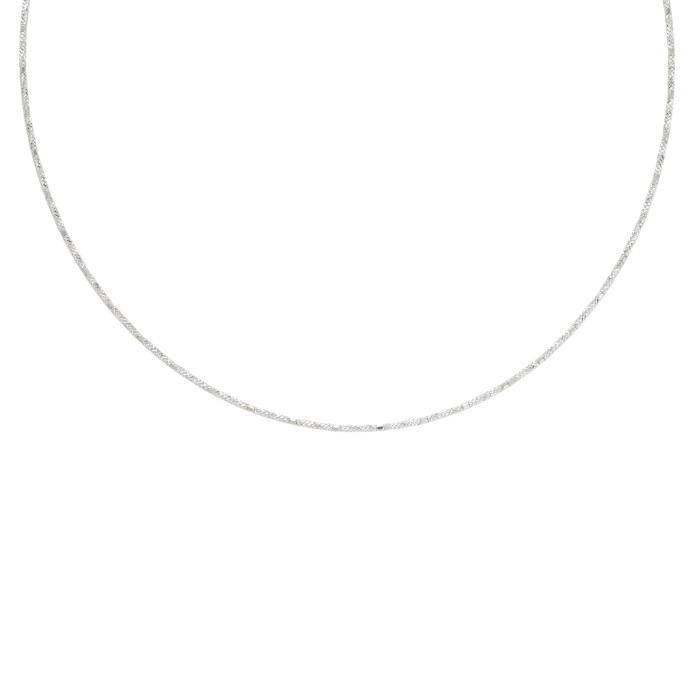 K18ホワイトゴールド チェーン ネックレス J405252 | ユキザキ