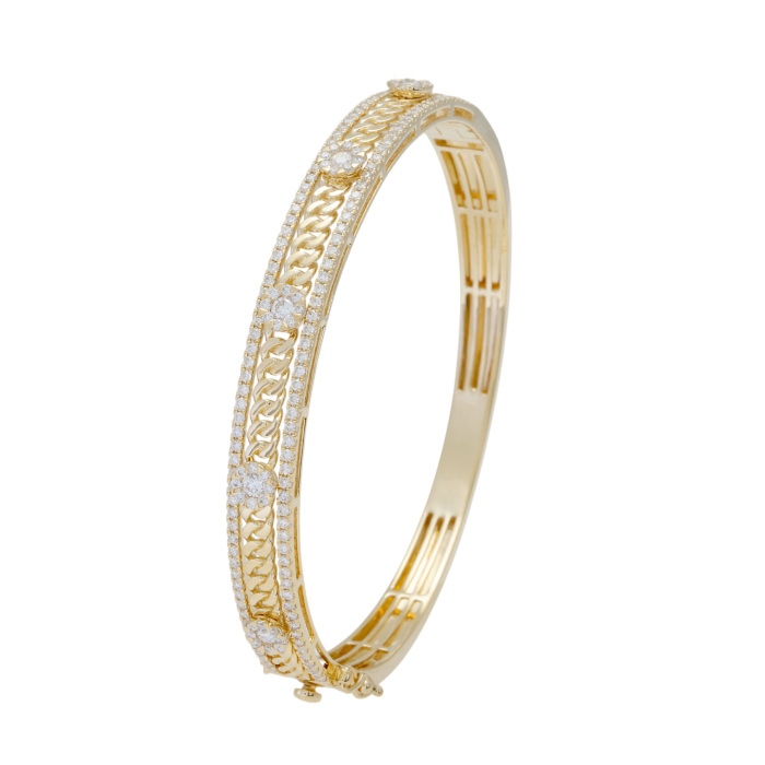 ユキザキセレクトジュエリー　18k.ダイヤバングル 新品] ユキザキセレクトジュエリー OTHER KC610604YG バングル