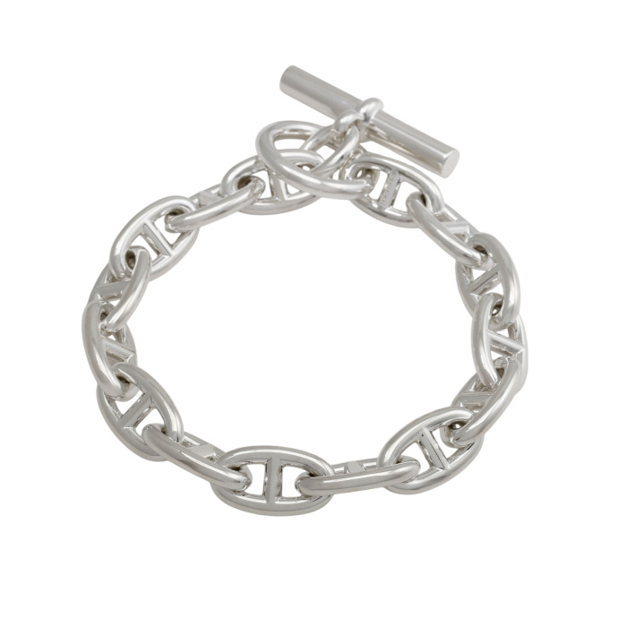 美品] エルメス シェーヌダンクル GM 15コマ H101672B ブレスレット