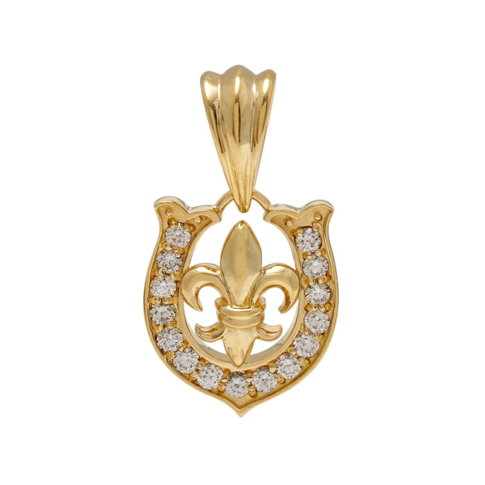 中古] ユキザキ レガリア イエローゴールド ダイヤモンド ペンダント