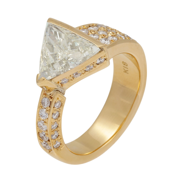 ゴールドリング K18イエローゴールド ダイヤモンド リング J408579 | ユキザキセレクト