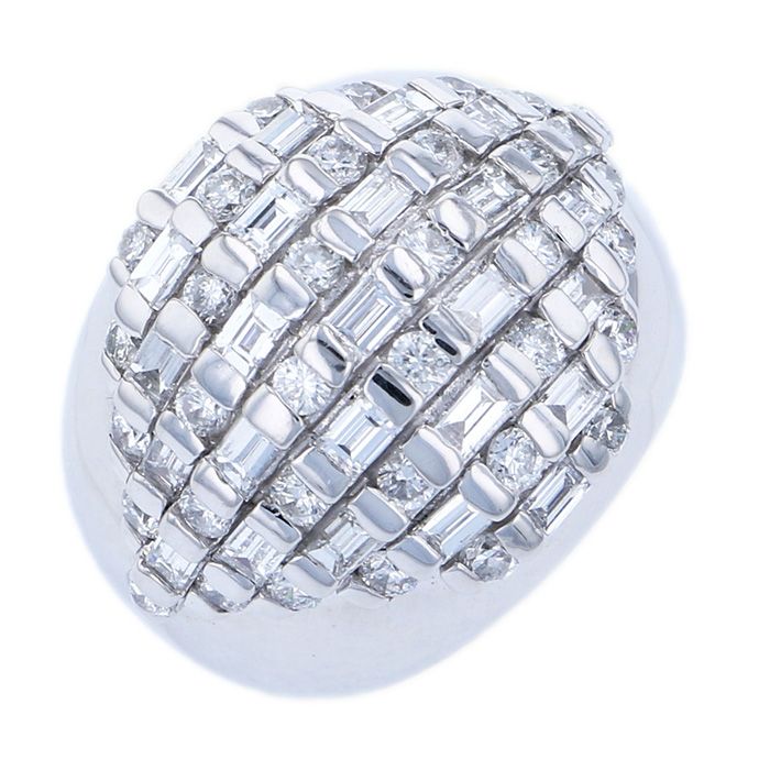 プラチナ900 ダイヤモンド リング J408777 | ユキザキセレクトジュエリー