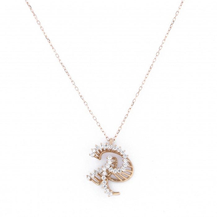 K18 pink gold diamond necklace J408786 | Yukizaki Select Jewelry