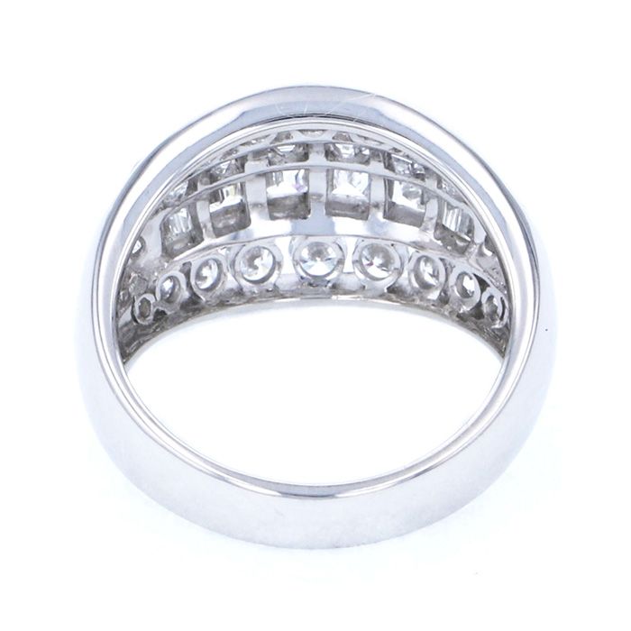 プラチナ900サファイア・ダイヤモンドリング　10号　新品仕上げ済み Pt900 プラチナ リング サファイア 0.71ct ダイヤモンド 0.10ct