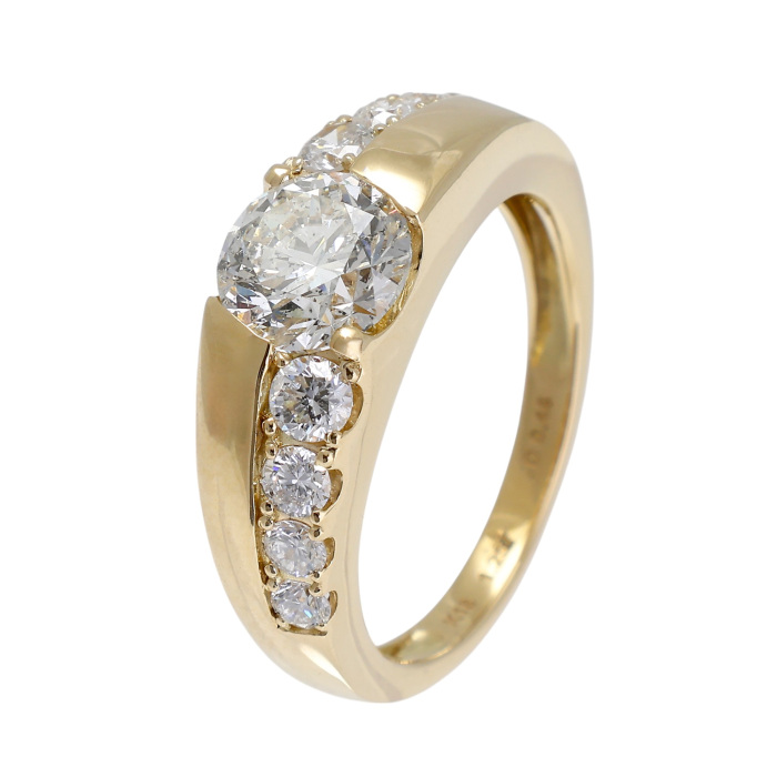 K18イエローゴールド ダイヤモンド リング J411686 | ユキザキセレクト