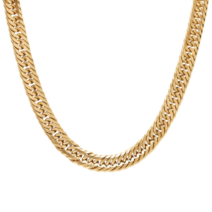 K18 Yellow Gold Kihei Necklace Triple 12-sided Approx. 50cm Approx