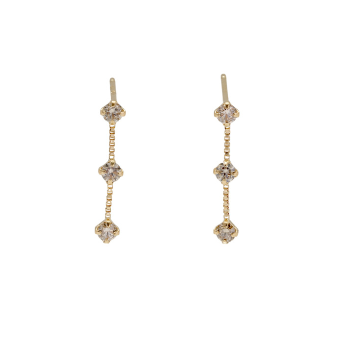 Ｋ18 ピアス K18イエローゴールド ダイヤモンド ピアス J412335 | ユキザキセレクト