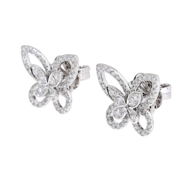 アンティーク9kアメシストバタフライピアス 楽天市場】K10YG【0.16ct】バタフライ ダイヤモンド ピアス