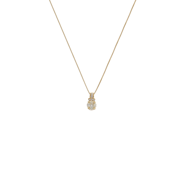 K18イエローゴールド ダイヤモンド ネックレス J413251 | ユキザキ