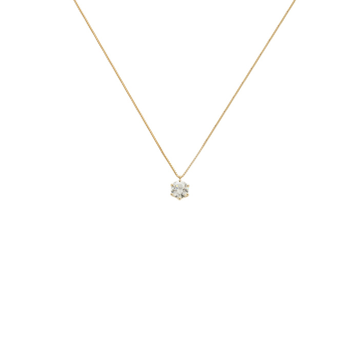 K18イエローゴールド ダイヤモンド ネックレス J413253 | ユキザキ