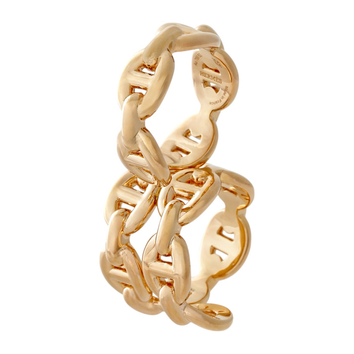 HERMES シューヌ・ダンクル・アンシュネ 50 エルメス リング シェーヌダンクル アンシェネ GM SV925 50 10号