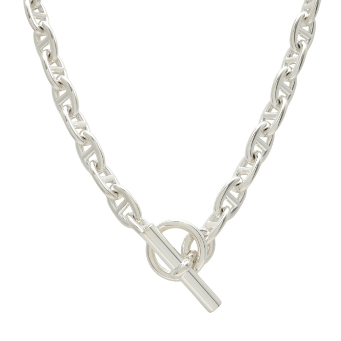 美品] エルメス シェーヌダンクル MM 36コマ H101262B00 ネックレス