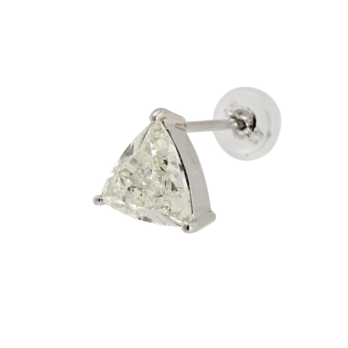 プラチナ900天然ダイヤモンドプラチナピアス プラチナ900 ダイヤモンド ピアス片方 J416046 | ユキザキセレクト