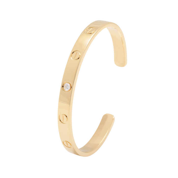 カルティエ バングル CARTIER カルティエ ラブブレス バングル 18金 K18ホワイト