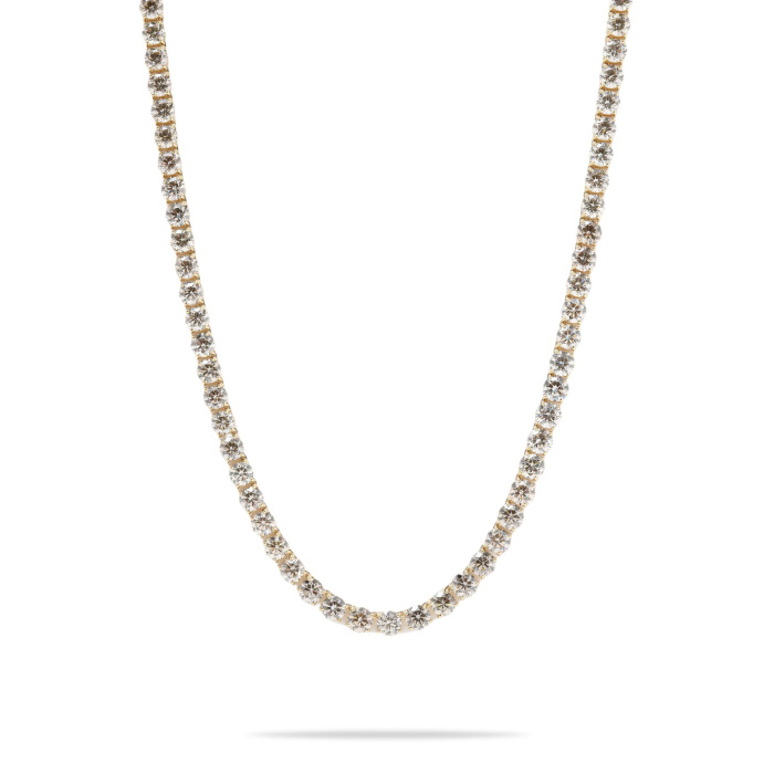 K18イエローゴールド ダイヤモンド テニス ネックレス J417774 | ユキ