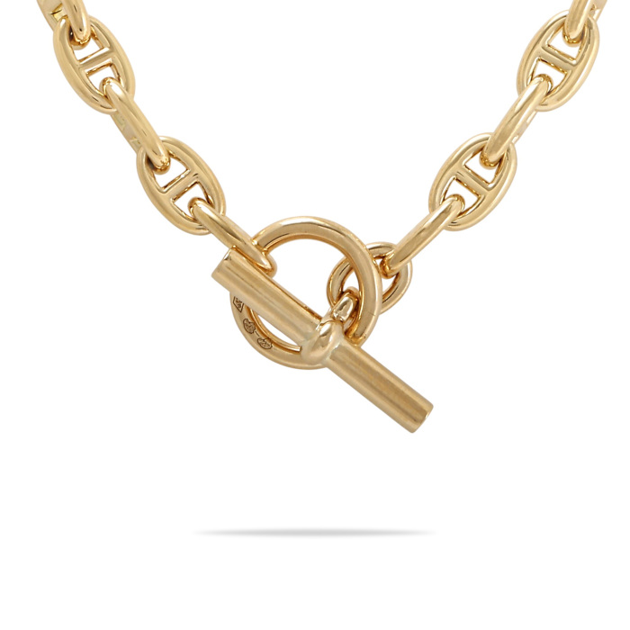 未使用] エルメス シェーヌダンクル TPM 62コマ J418893 ネックレス