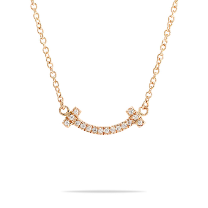 Tiffany&Co. ティファニー ネックレス Tスマイル 中古] ティファニー ティファニー T スマイル ミニ 62617772
