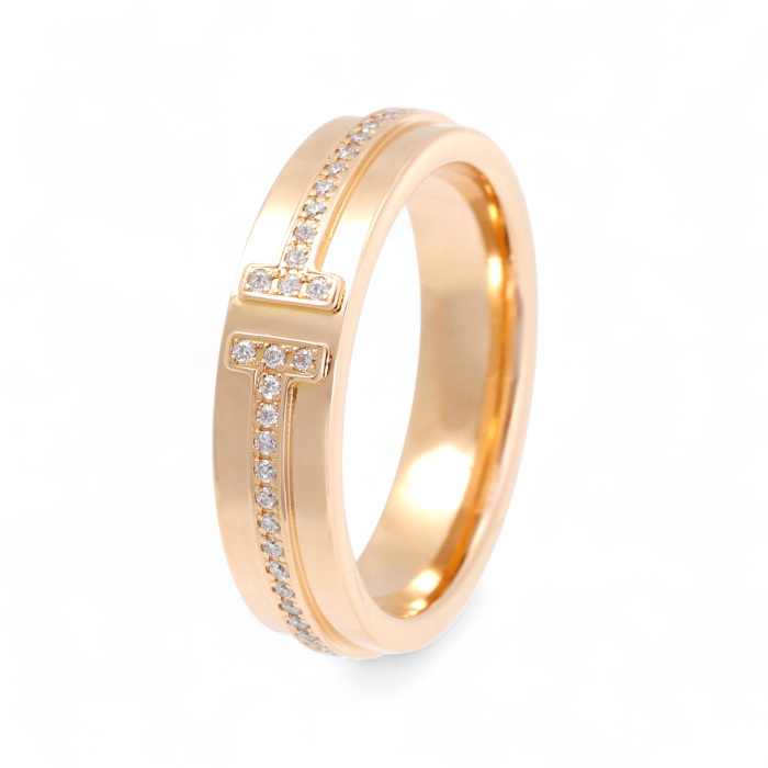 ティファニー TIFFANY 8.5号 ナロー リング 定番 良品 0412