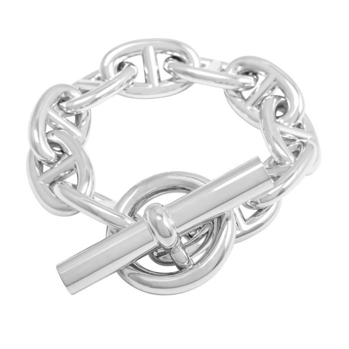 シェーヌダンクルTGM ブレスレット　10コマ 未使用] エルメス シェーヌダンクル TGM 10コマ H101995B ブレスレット