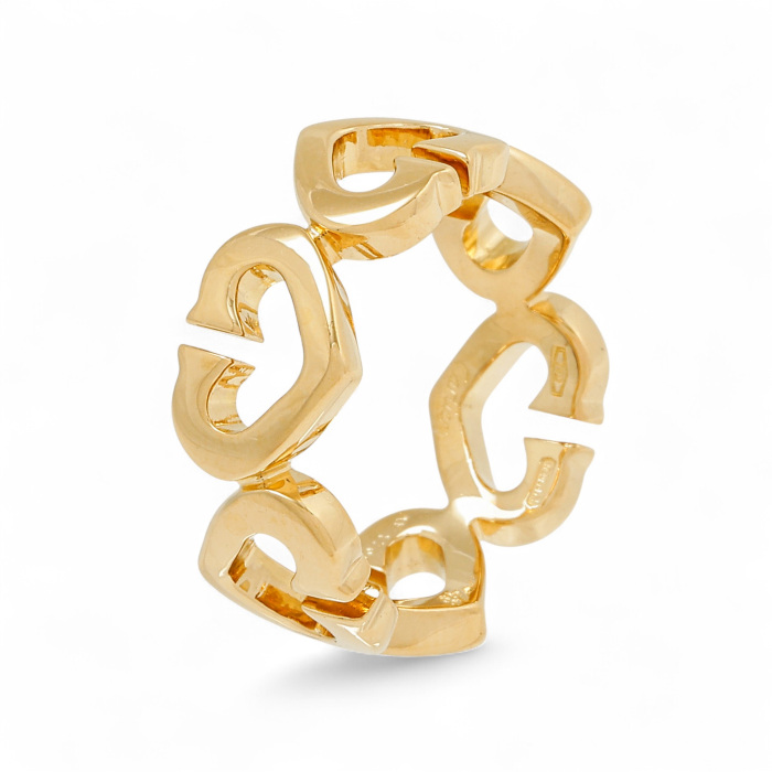 中古] カルティエ Cハート B4041400 リング J420854 | ジュエリーの