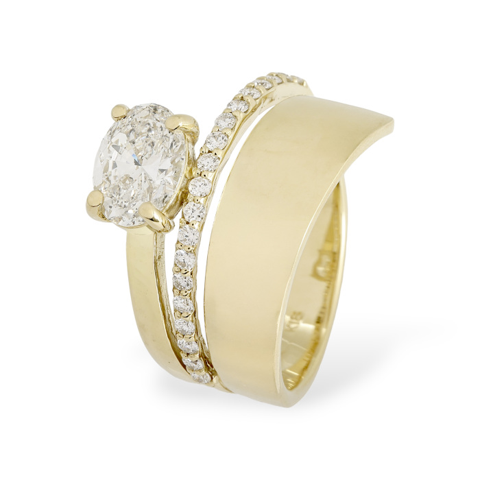 K18イエローゴールド ダイヤモンド リング J421369 | ユキザキセレクト