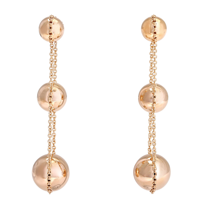 ティファニー　ボールトリプルドロップチェーン　グラジュエイテッド　ピアス　片耳 コメ兵｜ティファニー トリプルドロップ ピアス｜ティファニー