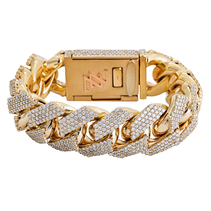 K10イエローゴールド ダイヤモンド ブレスレット J422329 | ユキザキ