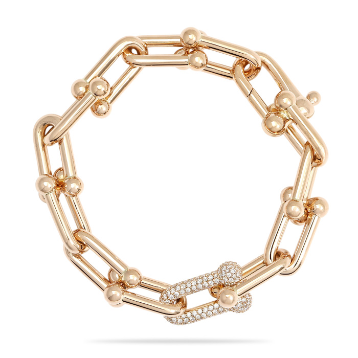 USED] Tiffany hardware large link large J422374 bracelet J422374