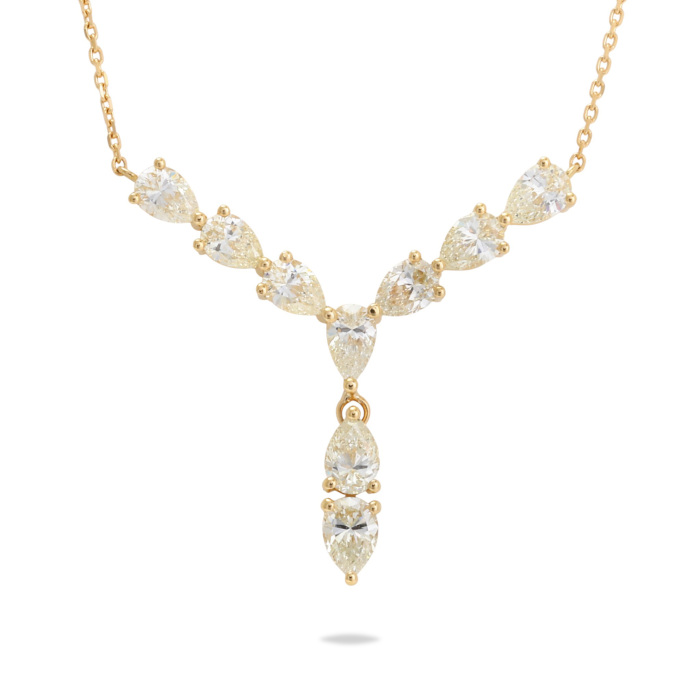 K18イエローゴールド ダイヤモンド ネックレス J423231 | ユキザキ