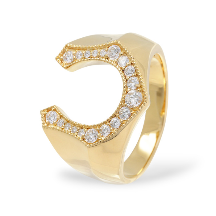 K18イエローゴールド ダイヤモンド リング J424594 | ユキザキセレクト