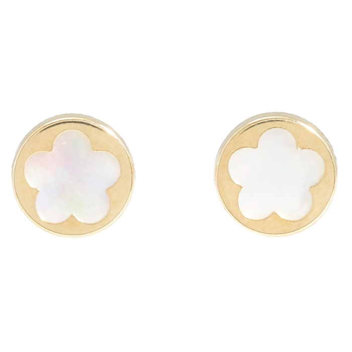 K18イエローゴールド シェル ピアス J424913 | ユキザキセレクトジュエリー