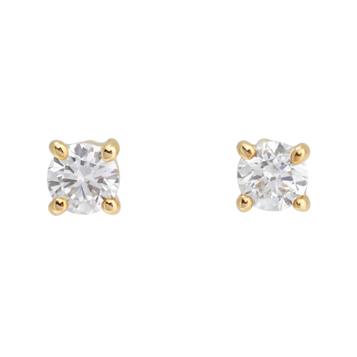 K18イエローゴールド ダイヤモンド ピアス J426785 | ユキザキセレクト