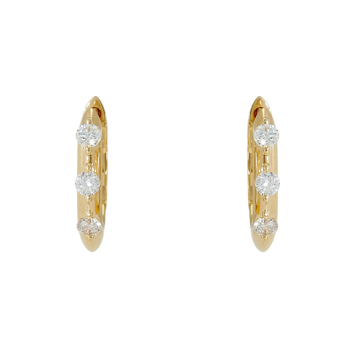 K18イエローゴールド ダイヤモンド ピアス J426832 | ユキザキセレクト