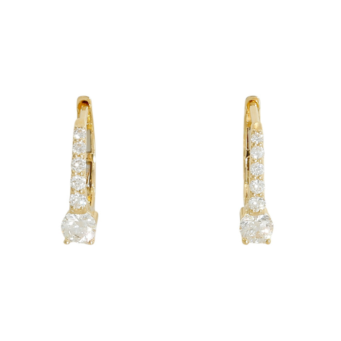 K18イエローゴールド ダイヤモンド ピアス J426850 | ユキザキセレクト