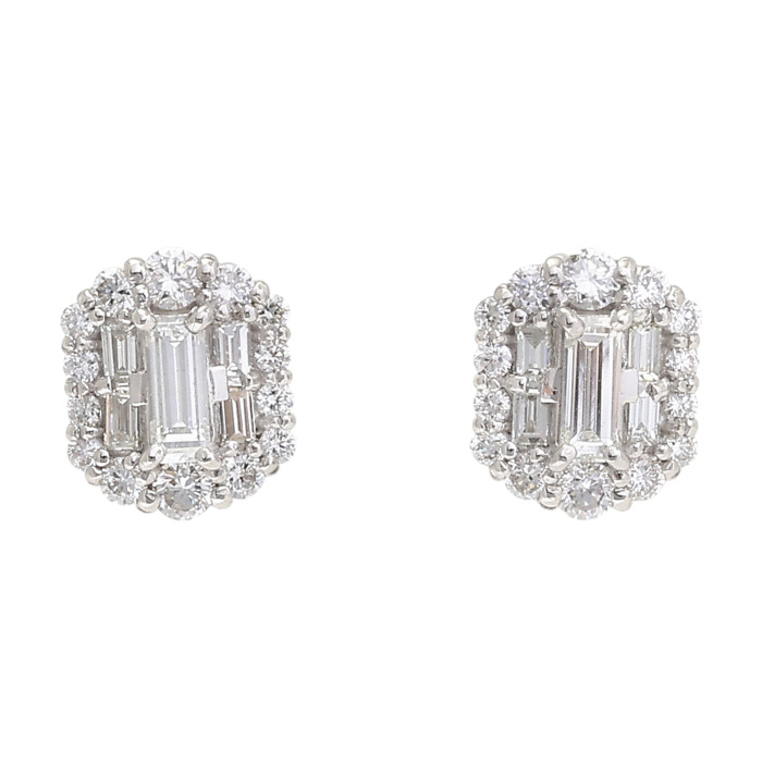 プラチナ900 ダイヤモンド ピアス J429430 | ユキザキセレクトジュエリー